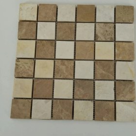 Resim Cilalı Mix Traverten 5x5 Mozaik - Outlet 