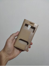 Resim İVEYS Samsung Galaxy S4 Mini Kapaklı Kılıf Gold (LÜTFEN BÜYÜK OLAN MODEL S4 ILE KARIŞTIRMAYINIZ) 