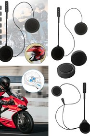 Resim Utelips Motosiklet Kulaklık Bluetooth Kask Kulaklık Otomatik Cevap Kablosuz Stereo Müzik Çalar Motosikletçi 