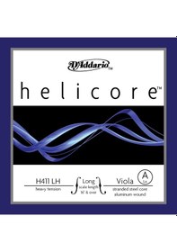 Resim D'addario H411lh Helicore Tek Viyola La A Teli Long Scale - He 