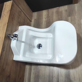 Resim Abdest Lavabosu - 65x105 / Siyah / Oturmalı 