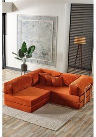 Resim Legom Sera Aktivite Koltuğu Yatak Olabilen Çok Amaçlı Kanepe Koltuk Takımı Kiremit Kiremit 