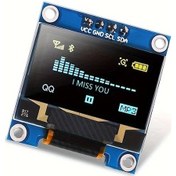 Resim Hightower 3 Adet Oled Ekran Modülü Sarı Mavi 128x64 I2c Arduino 4 Pin Vcc 