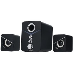 Resim Tenfowee Sada D-221 3'lü Usb Hoparlör Seti - Bilgisayar Ve Telefonlar İçin 3.5mm Bağlantılı, Ortam Aydınlatmalı 