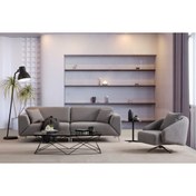 Resim Vivense Mundo Koltuk Takımı, Gri, Krom Ayak 