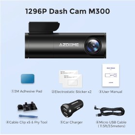 Resim Azdome M300 Dash Kamera 1296p Araba Dvr'ı Ses Kontrolü Wifi Dashhidden Gizli Amerika Birleşik Devletleri M300 Standard 