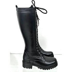 Resim Bags Shoes Step More Z38273 Kadın Bağcıklı Deri Çizme 