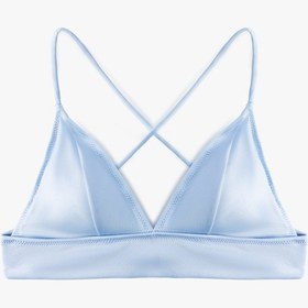 Resim Koton Bağlamalı Arkası Çapraz Askılı Bralet Bikini Üstü Mavi 5sak10068mm Mavi 