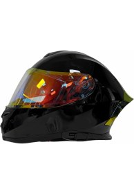 Resim Rivox R1 Parlak Siyah Revo Kapalı Kask 