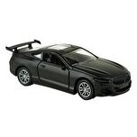 Resim Die Cast 1:32 Sesli ve Işıklı Çek Bırak Yarış Arabası Siyah 