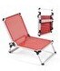 Resim Reyo Katlanır Kırmızı Plaj Sandalyesi 