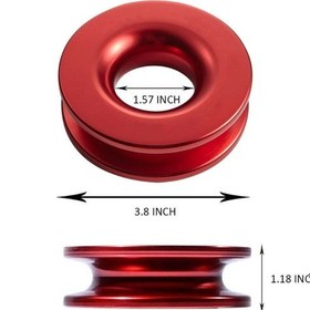Resim Sones 3/8" Ve 1/2" Halat İçin Alüminyum Koparma Kurtarma Halkası Mavi 