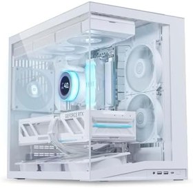 Resim Lian Li O11 Dynamic Flow Mini V2 Mid Tower mATX Kasa Beyaz (G99.O11DMIV2FW.00) 