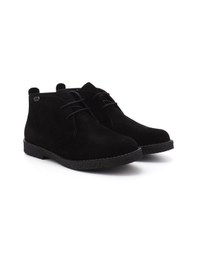 Resim Gönderi(R) Gönderi R Siyah Süet Oxford Kalıp Kauçuk Taban Hakiki Deri Bot Siyah-Süet 