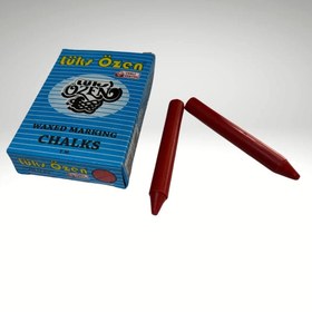 Resim Lüks Özen Yağlı Kırmızı Tebeşir 12'li Paket 
