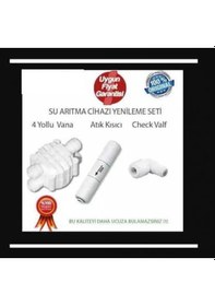 Resim Su Arıtma Cihazı Yenileme Kiti Shutt Off - Flow - Check Valf 