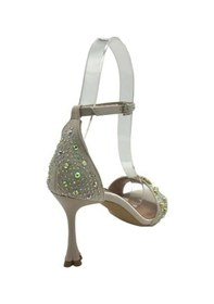 Resim Kemal Tanca 856 2273 Kadın Topuklu Abiye Ayakkabı Bej - Altın - Taş 