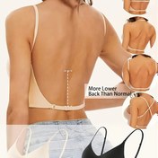 Resim 2 Adet Kadınlar İçin Seksi Dikişsiz Sırtı Açık Askısız Sütyen Yazlık Sütyen, Üç Farklı Askılı, Nefes Alabilen ve Ayarlanabilir Omuz Askılı İnce Sütyen, Düğünler, Resmi Elbiseler ve Camisole Etekler İçin Uygun 