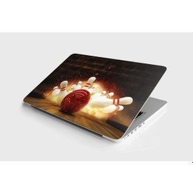 Resim Laptop Sticker Notebook Pc Kaplama Etiketi Bowling 
