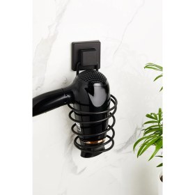 Resim Orsa Home 915 Kare Macun Yapışkanlı Siyah Saç Kurutma Makine Askısı 