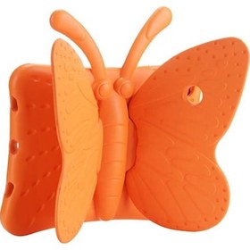Resim Teknocep Apple Uyumlu iPad Mini 5. Nesil Butterfly Standlı Tablet Kılıf-turuncu Tablet Kılıfı 