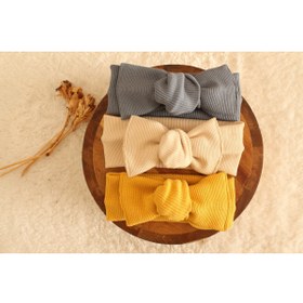 Resim 3'lü Ribana Bebek Bandana Seti 