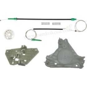 Resim Sav Otomotiv (95-04) Mitsubishi Carisma Cam Kriko Tamir Seti Motor Kapaklı Ön Sağ (Oem Code MR912460-MR100762) 