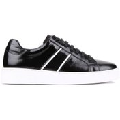 Resim Shoetyle - Siyah Rugan Deri Bağcıklı Erkek Günlük Ayakkabı 250-1111-926-siyah Siyah 