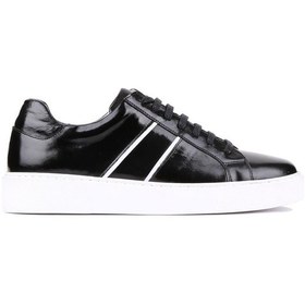 Resim Shoetyle - Siyah Rugan Deri Bağcıklı Erkek Günlük Ayakkabı 250-1111-926-siyah Siyah 