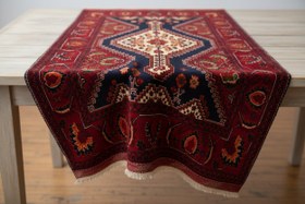 Resim Handmade Turkish Runner Rug 3x6.7 ft - Traditional Red Wool Hand-Knotted Hallway Carpet 