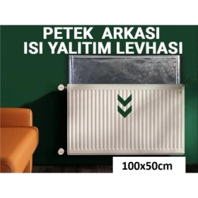 Resim Htm Yapı Kalorifer Peteği Arkası Isı Yalıtım ve İzolasyon Levhası Radyatör Arkalığı Yalıtım Malzemesi 