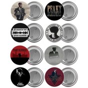 Resim Peaky Blinders Çanta Rozeti Seti 8 Adet En Büyük Boy 5.8Cm Iğneli 