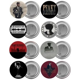 Resim Peaky Blinders Çanta Rozeti Seti 8 Adet En Büyük Boy 5.8Cm Iğneli 