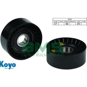Resim BMS Peugeot 3008 V Kayış Gergi Rulmanı - 17x65x25 - 11287795037-7700116130-9636207480-6q0145299 
