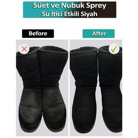 Resim Silver Süet ve Nubuk Yenileyici Sprey Boya Su İtici Etkili Siyah 200ML Beyaz 