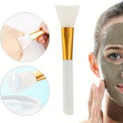 Resim Tek Adet Hypoalerjenik Silikon Yüz Maskesi Fırçası - Kendin Yap Yüz Maskeleri, Kil ve Cilt Bakım Ürünleri için Çift Taraflı Yumuşak Silikon Güzellik Spa Uygulayıcı Aracı - Dayanıklı, Temizlemesi Kolay, Profesyonel Kalitede Makyaj Aracı, Güzellik Stüdyoları için Uygun 