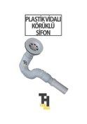 Resim Körüklü Sifon Plastik Vidalı 