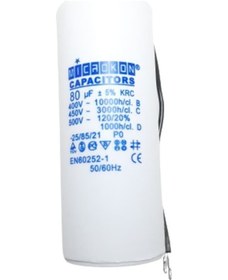 Resim 80 Mf Plastik Tüp Kondansatör 400-450 V Daimi N11.471 