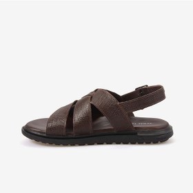Resim Kemal Tanca Erkek Kauçuk Tabanlı Şık Tasarım Comfort Günlük Çapraz Bantlı Sandalet 560 Kahverengi 