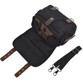 Resim Suntek Jenerik Motosiklet Eyer Çantası Profesyonel Yan Alet Siyah 