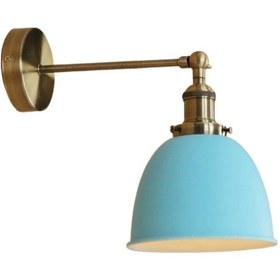 Resim Mylights Retro Rustik Acık Mavi Hareketli Mafsalı Aplik Duvar Diğer 