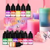 Resim 5ml 20 Renk Seti Yüksek Konsantrasyonlu Mum Sıvı Boya Maddeleri DIY El Yapımı Mum Boyama Kiti Hediye 