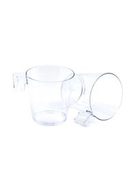 Resim Espresso ve Türk Kahvesi Fincanı Plastik Şeffaf - 10 Adet 