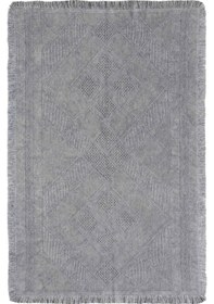 Resim Carpetrium Antique Spt Grey - Dört Tarafı Saçaklı Pamuklu Yıkanabilir Kilim 
