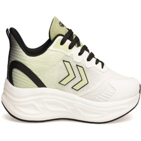 Resim hummel 900736-2830 HML FUTURE Şevron Detaylı Tekstil Üst Yüzey Rahat Taban Beyaz-Yeşil Erkek Spor Ay 