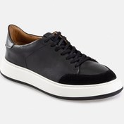Resim Avva Erkek Siyah %100 Deri Esnek Taban Sneaker Ayakkabı A31Y8070 Avva
