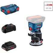 Resim Bosch GKF 18V-8 1 x 4 Ah Procore Akülü Avuç İçi Dik Freze 