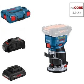 Resim Bosch GKF 18V-8 1 x 4 Ah Procore Akülü Avuç İçi Dik Freze 