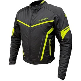 Resim Xspeed Zeus 4 Mevsimlik Korumalı Motosiklet Montu Yeni Sezon Siyah Neon 