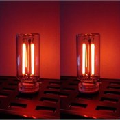 Resim Hightower 2 Adet Usb Led Araç Iç Aydınlatma - Kırmızı Renkli Cam Şişe Tasarımı, Dekoratif Araç Lambası 